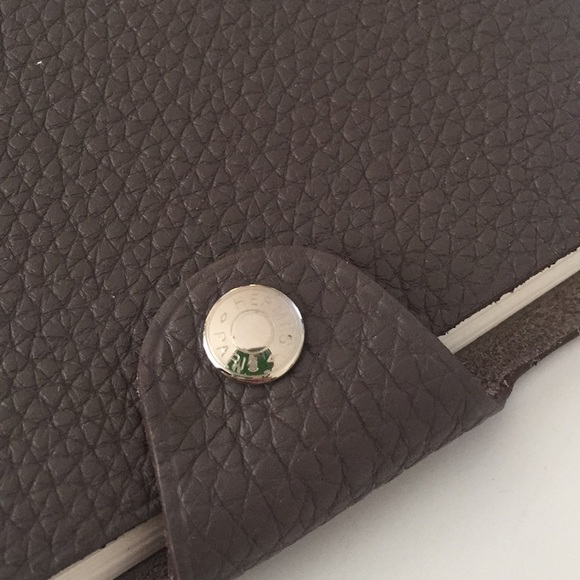 Hermès mini notebook - new pebbled Leather - gray - Picture 2 of 6